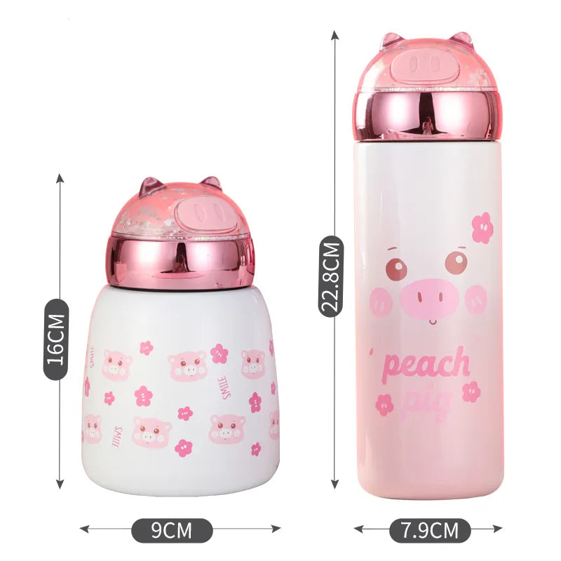 Kawaii Bear Stainless Steel Thermos Bottle For Girls
