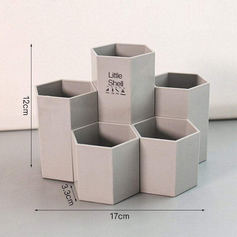 Cute Hexagonal Pen Holder