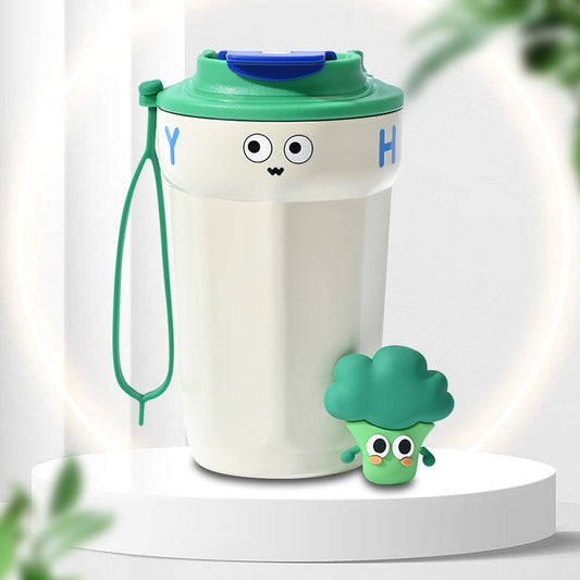 Kawaii Stainless Steel Vacuum Flask Coffee Mug 450ML