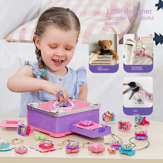 Magic Book Toy DIY Sticker Machine Set Creative Gift for Girls Kids