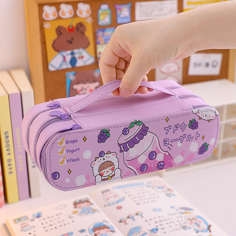 Cute Multi-layer Pencil Case