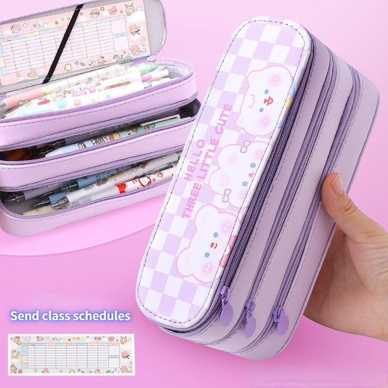 Cute Multi-layer Pencil Case
