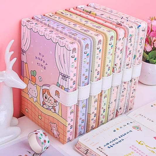 Cute Kawaii Soft Leather Diary Notebook