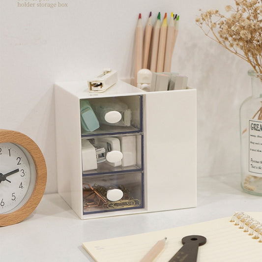 Pen Holder With Three Drawer