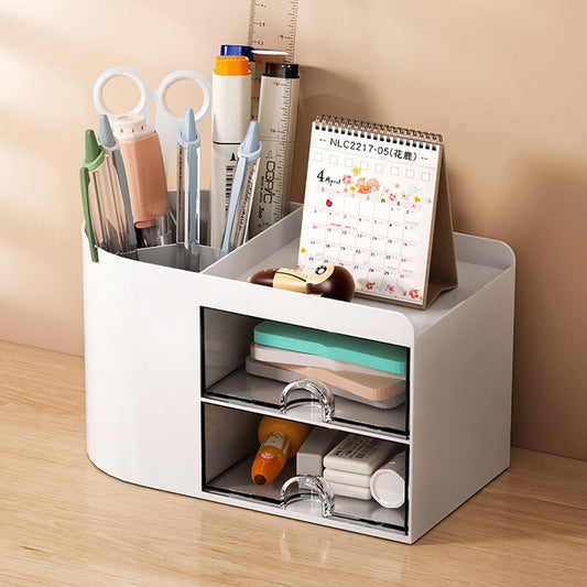 Simple Pen Holder With Drawer Multifunction