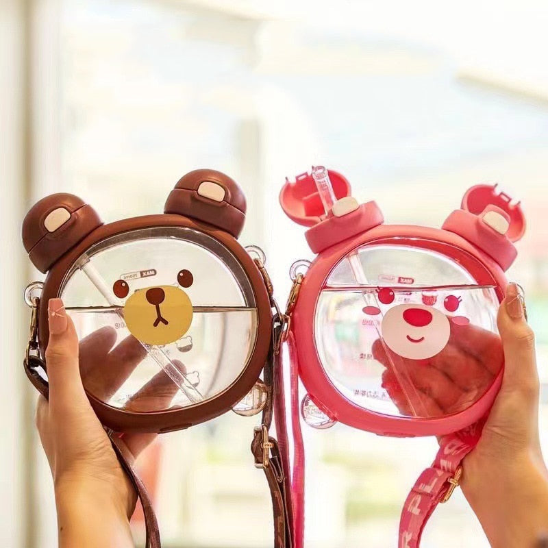 Kawaii Double Drinking Portable Water Bottle 750ml