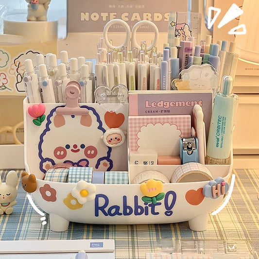 Kawaii Pen Holder Desk Organizer for Girls