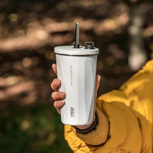 Insulated Mug/Tumbler With Telescopic Straw Stainless Steel Coffee Mug 600ML