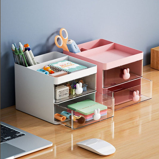 Cute Pen Holder With Two Drawer